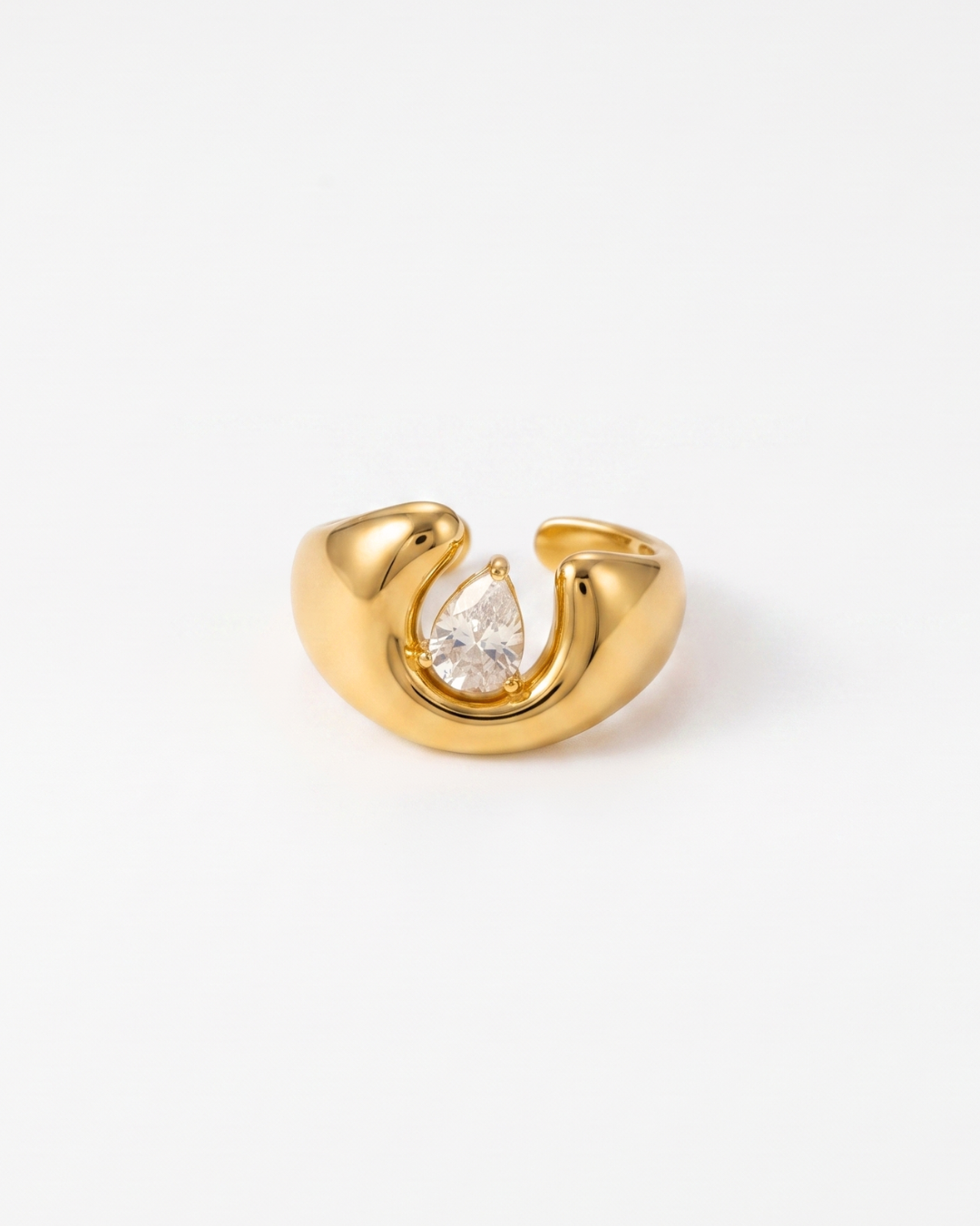 Clara - Chunky dome ring - Stainless steel