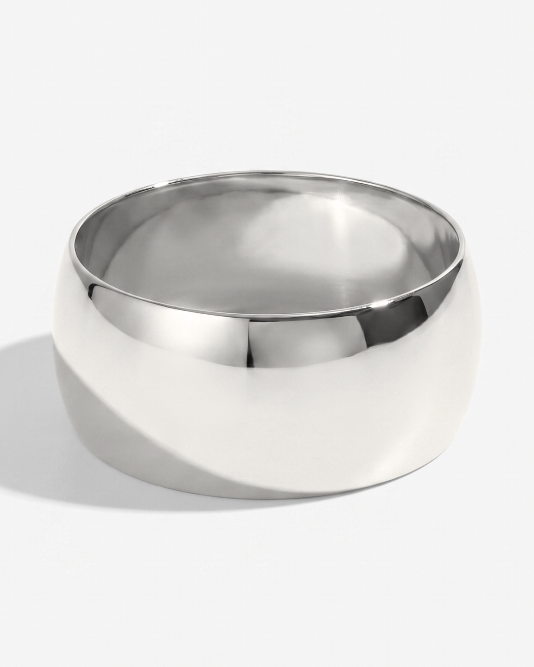Nile - Chunky dome bangle - Stainless steel