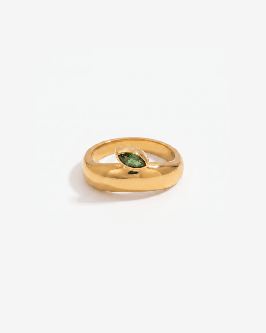 Apple - Stackable stone ring - Stainless steel - Opulaire - WATERPROOF jewelry - EU 54 -