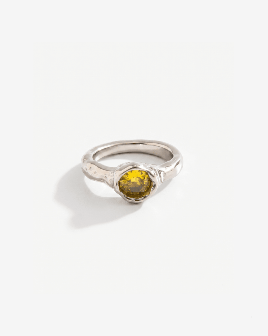 Auburn - Stone ring - Stainless steel - Opulaire - WATERPROOF jewelry - EU 52 -