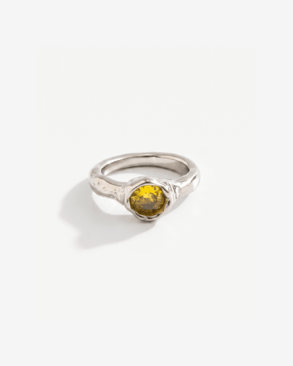 Auburn - Stone ring - Stainless steel - Opulaire - WATERPROOF jewelry - EU 52 -