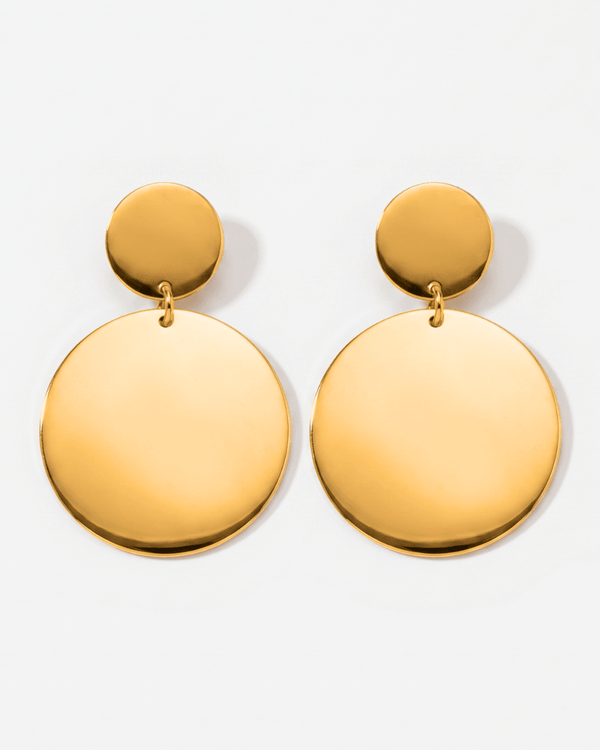 Billie - Pendant stud earrings - Stainless steel - Opulaire - WATERPROOF jewelry - 