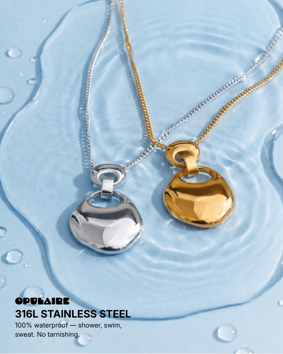 Bowie necklace - Opulaire - WATERPROOF jewelry - 