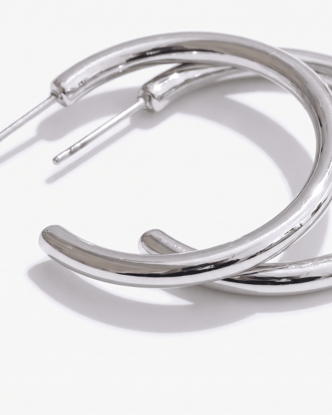 Britney - Open hoop earrings - Stainless steel - Opulaire - WATERPROOF jewelry - 