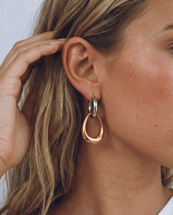 Crotone - Chain link earrings - Stainless steel - Opulaire - WATERPROOF jewelry - 