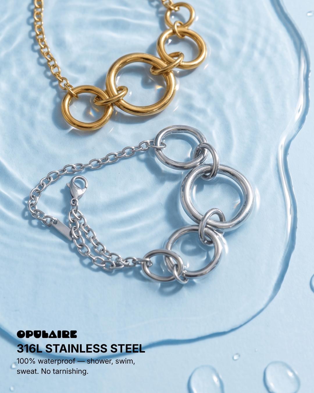 Fem bracelet - Opulaire - WATERPROOF jewelry - 