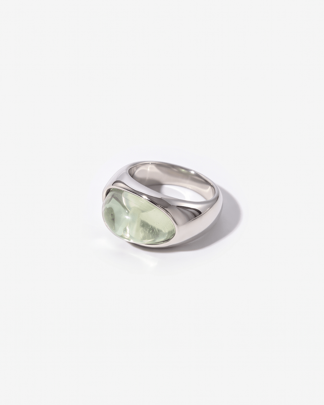 Forlì - Chunky cabochon dome ring - Stainless steel - Opulaire - WATERPROOF jewelry - EU 52 -
