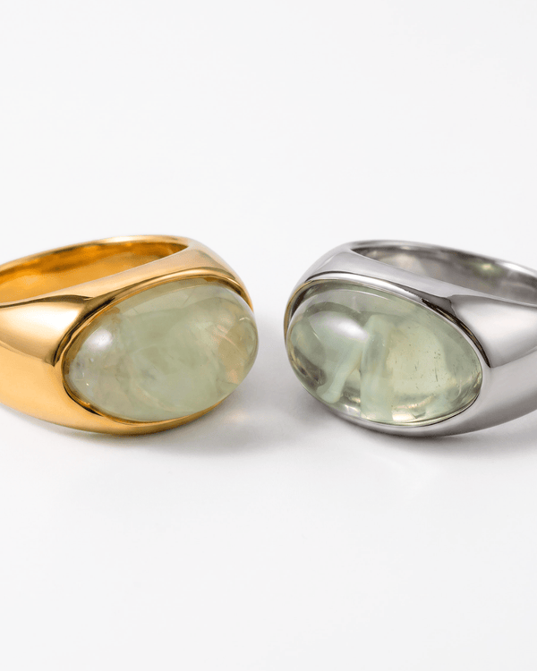 Forlì - Chunky cabochon dome ring - Stainless steel - Opulaire - WATERPROOF jewelry - EU 52 -