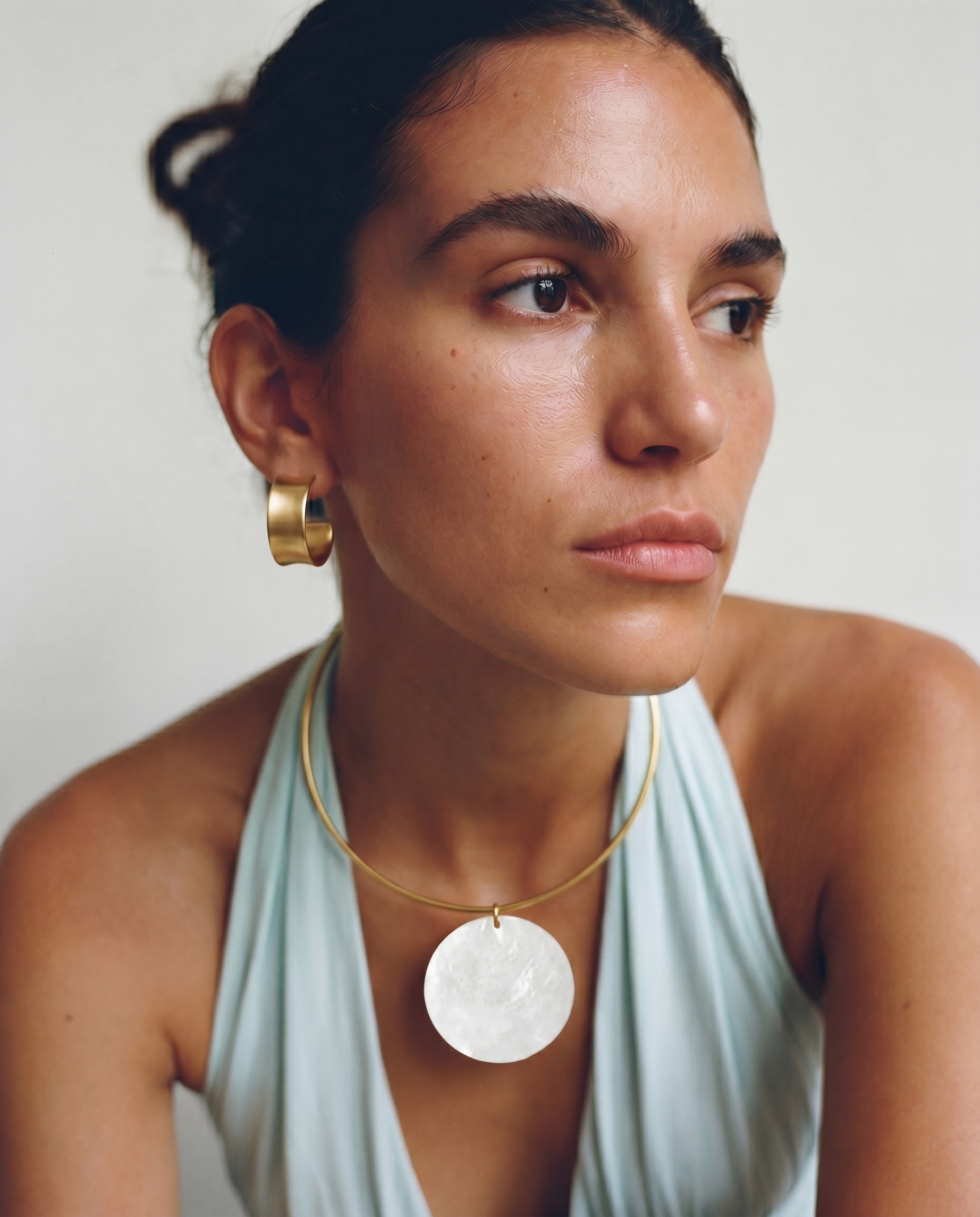 Chunky hoop earrings