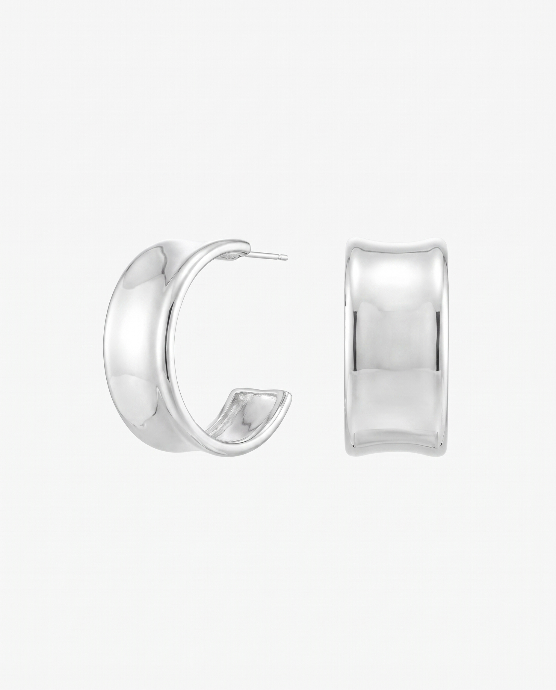 Chunky hoop earrings