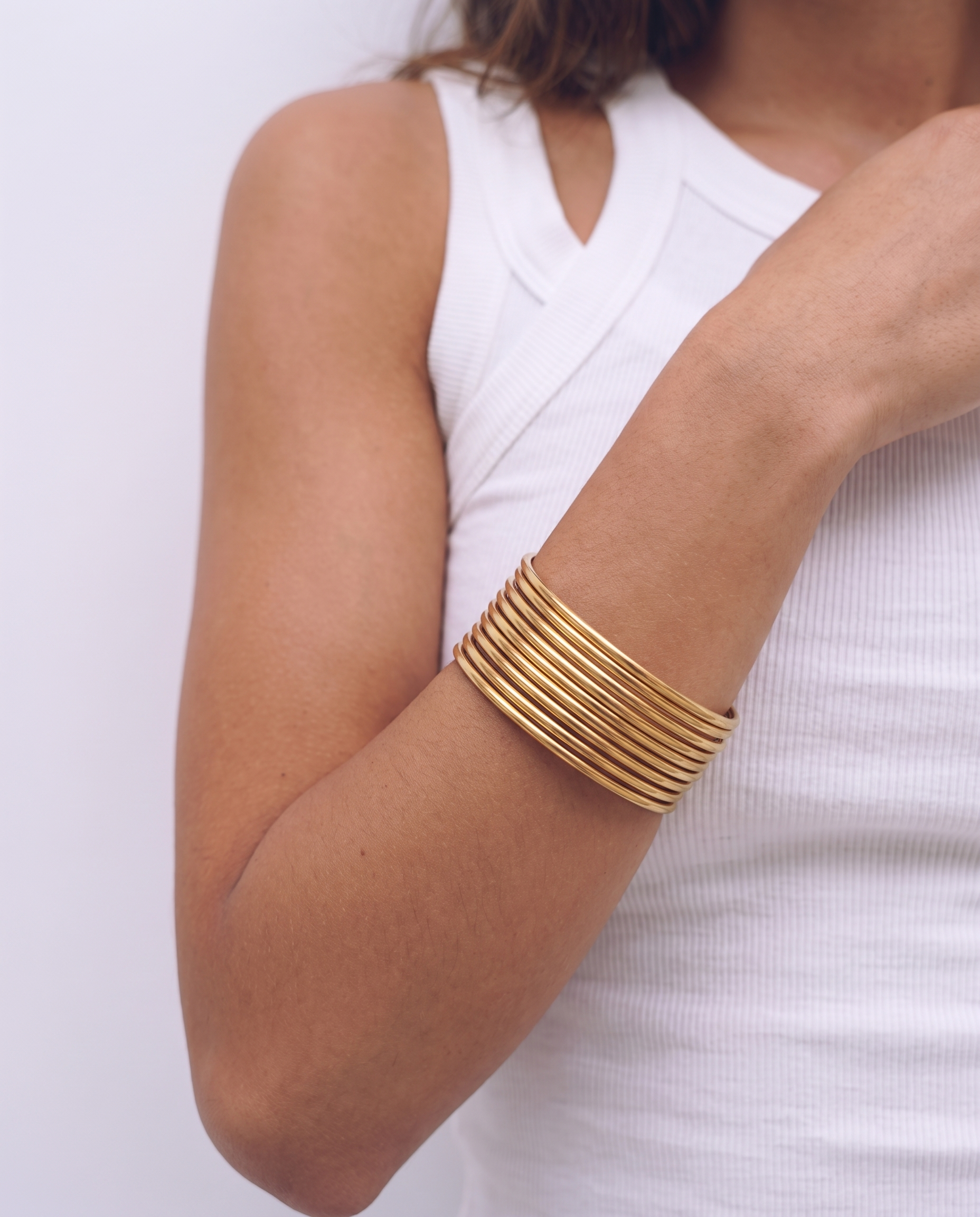 Hydi - Stackable bangle set bracelets - Stainless steel