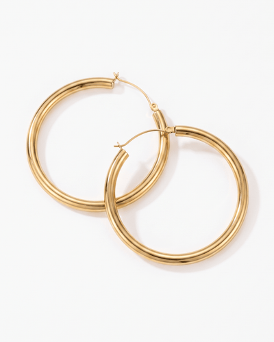 Hoop earrings big - Opulaire - WATERPROOF jewelry - 