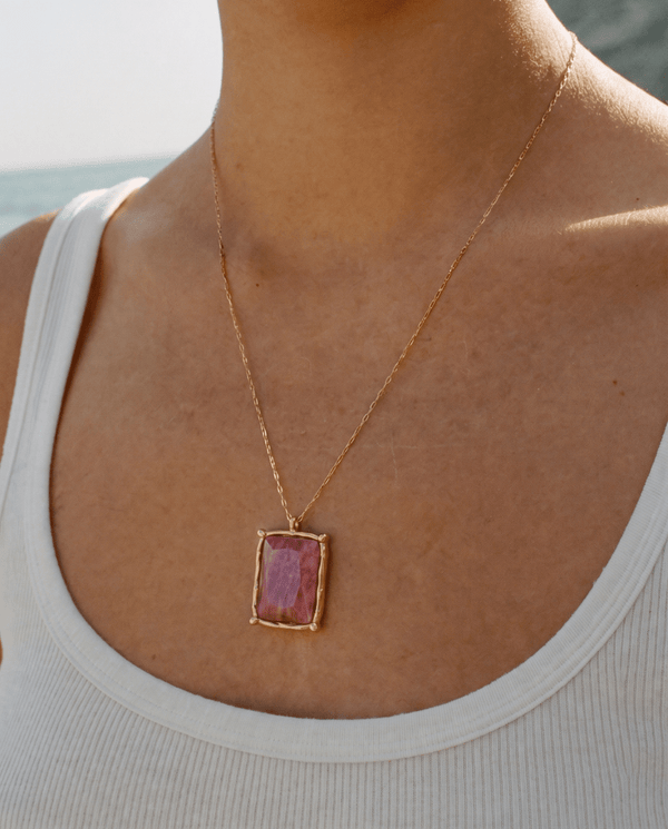 Indie necklace - Opulaire - WATERPROOF jewelry - Blue -