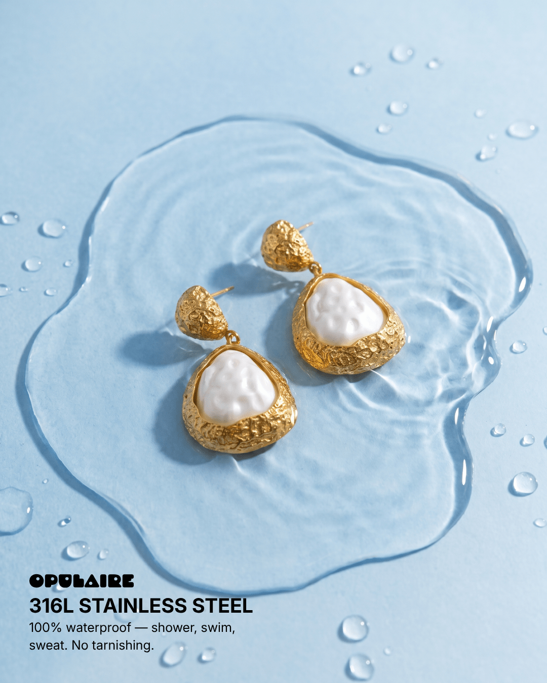Kes earrings - Opulaire - WATERPROOF jewelry - 
