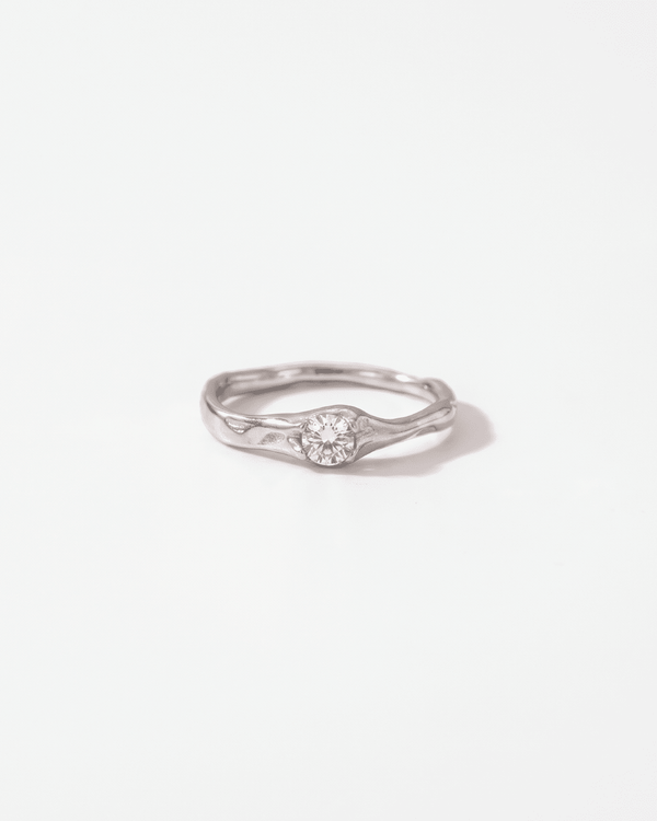 Kim - Dainty solitaire ring - Stainless steel - Opulaire - WATERPROOF jewelry - EU 52 -