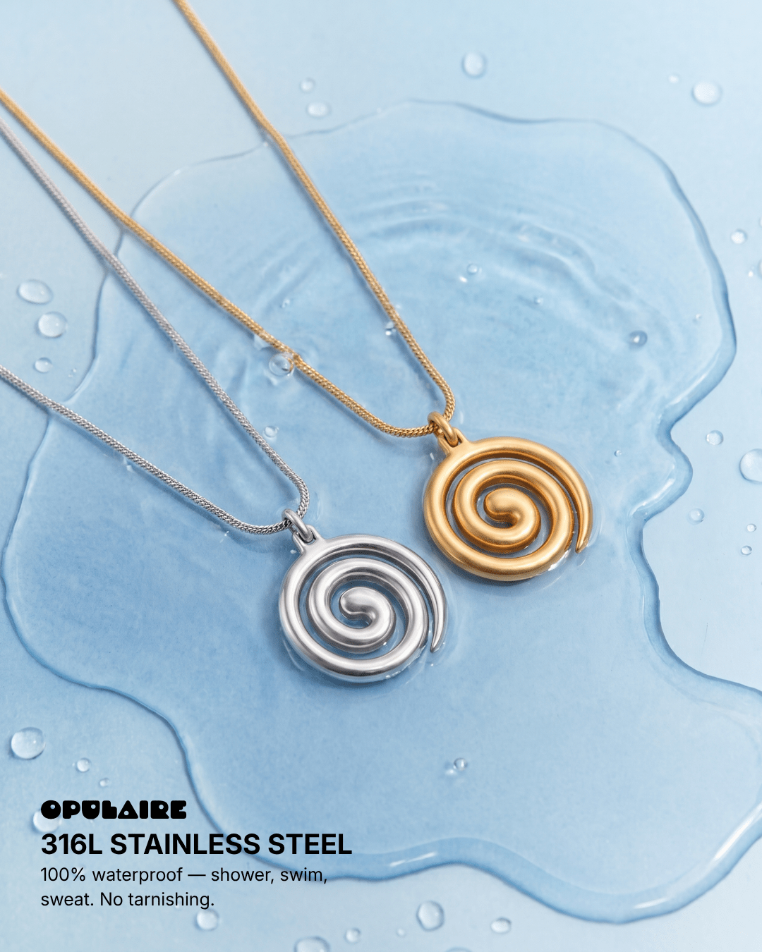 Liah necklace - Opulaire - WATERPROOF jewelry - 