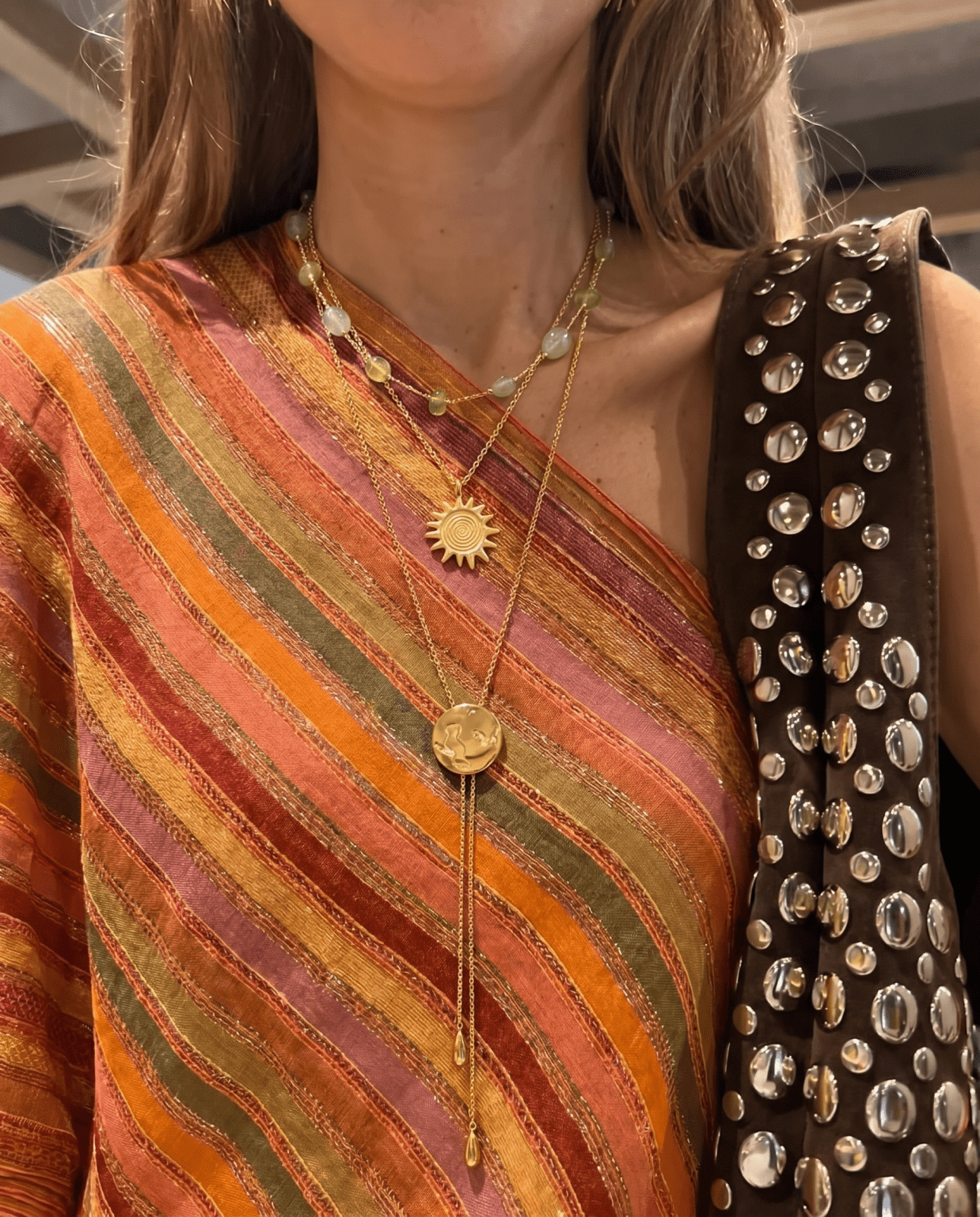 Palermo necklace - Opulaire - WATERPROOF jewelry - Red -