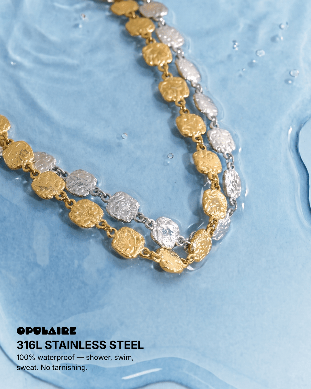 Quinn necklace - Opulaire - WATERPROOF jewelry - 