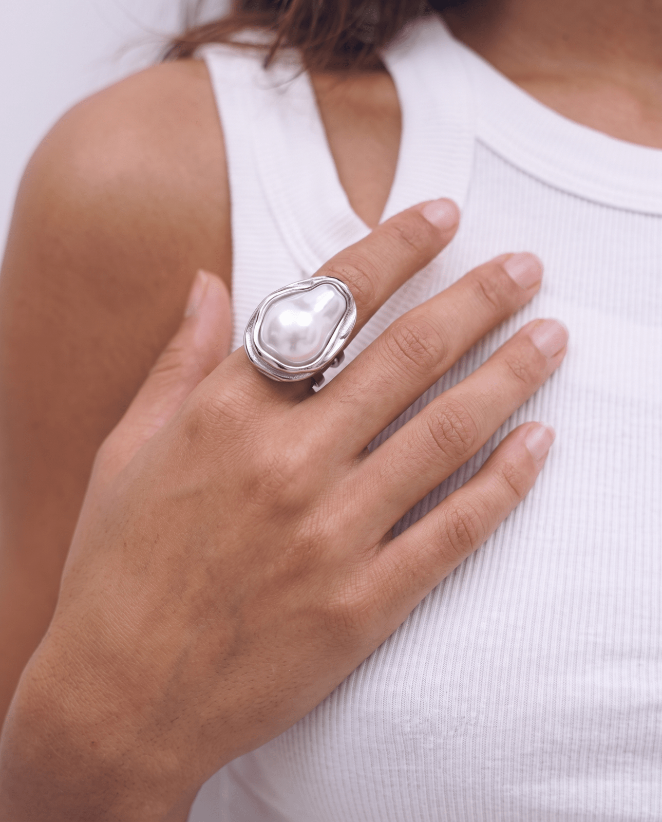 Ravenna ring - Opulaire - WATERPROOF jewelry - adjustable -