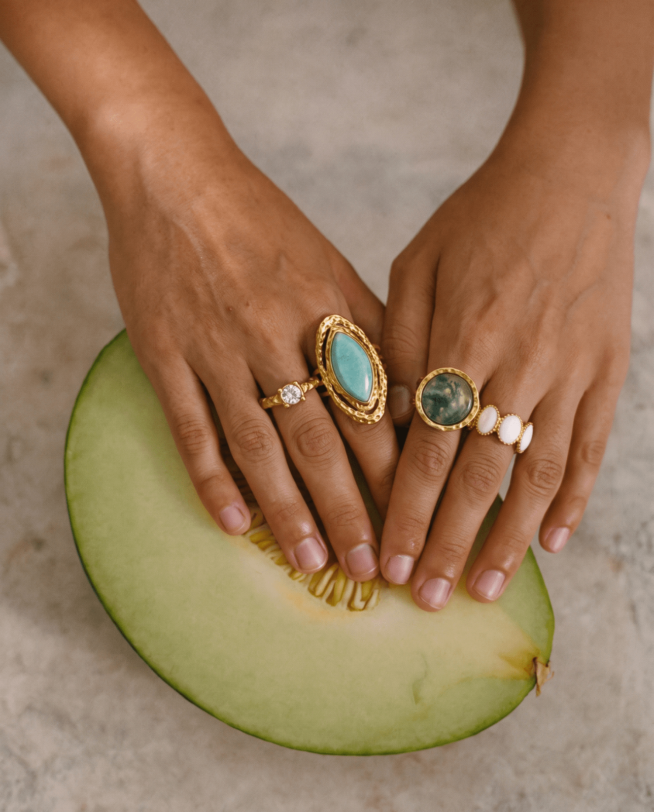 Sabine ring - Opulaire - WATERPROOF jewelry - Adjustable -