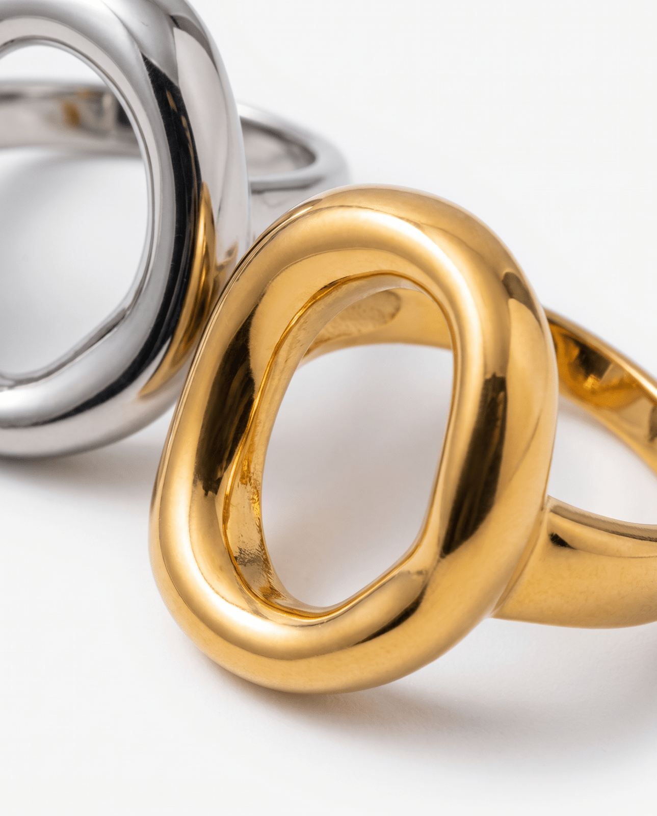 Salerno - Open circle ring - Stainless steel - Opulaire - WATERPROOF jewelry - EU 52 -