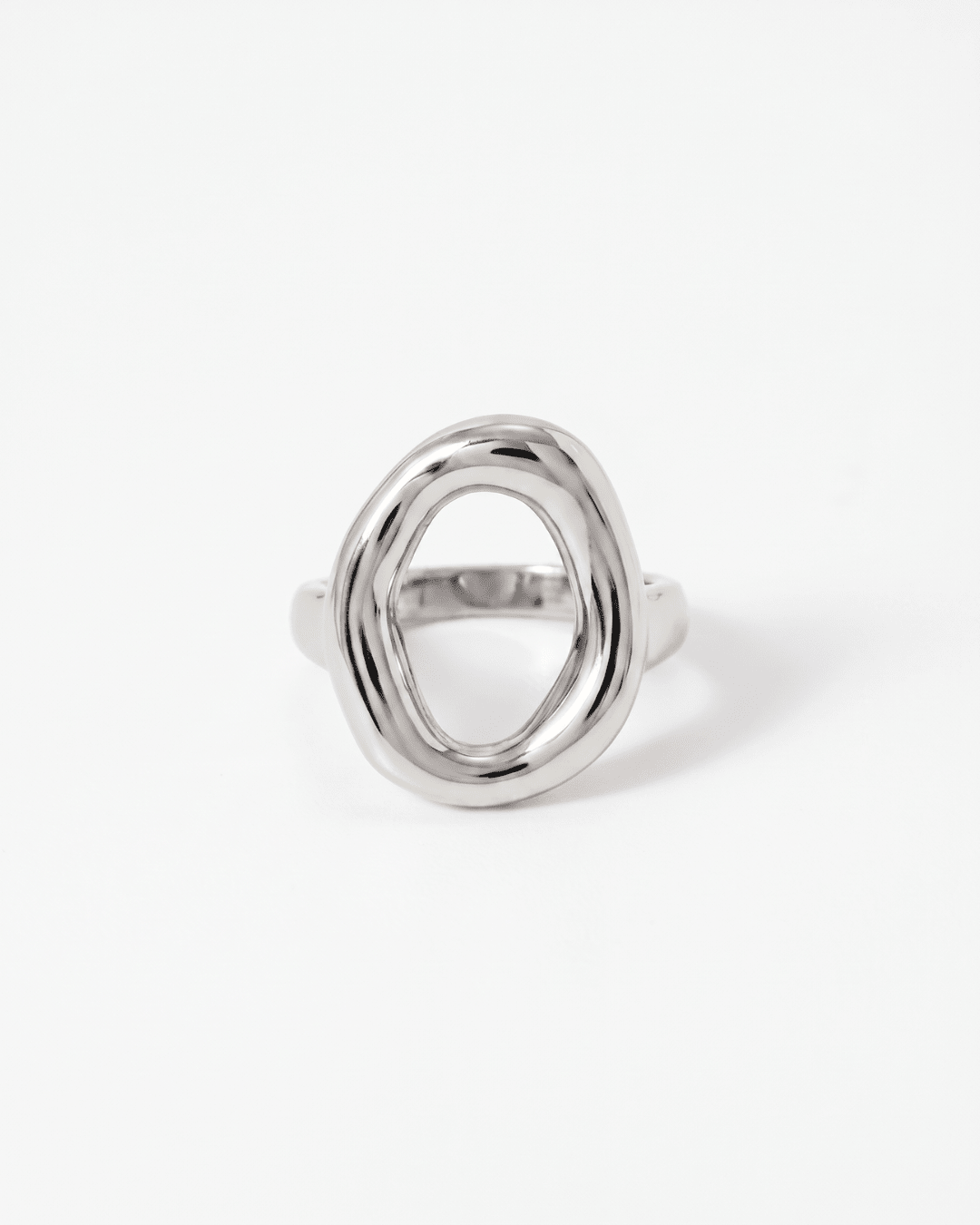 Salerno - Open circle ring - Stainless steel - Opulaire - WATERPROOF jewelry - EU 52 -