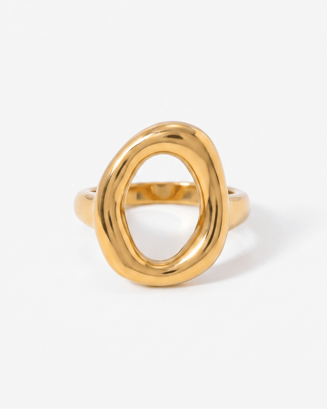 Salerno - Open circle ring - Stainless steel - Opulaire - WATERPROOF jewelry - EU 52 -