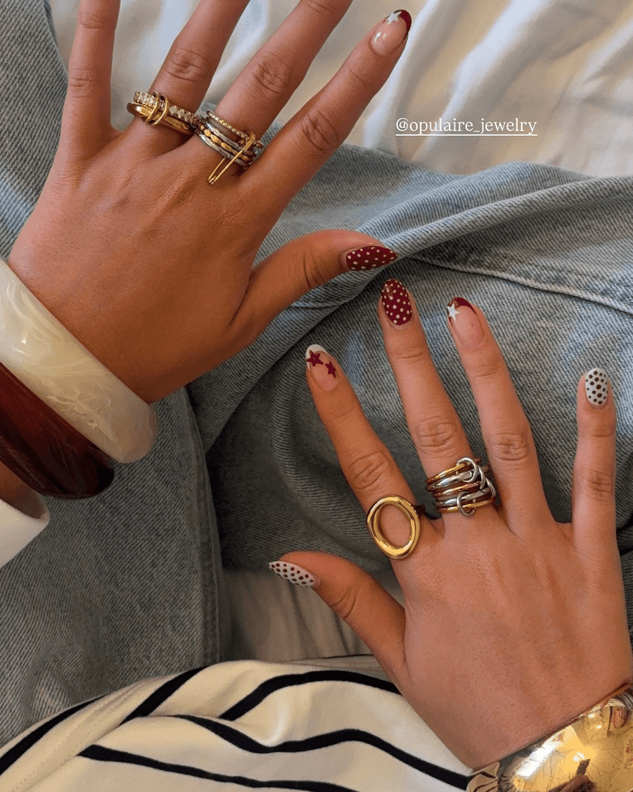 Salerno - Open circle ring - Stainless steel