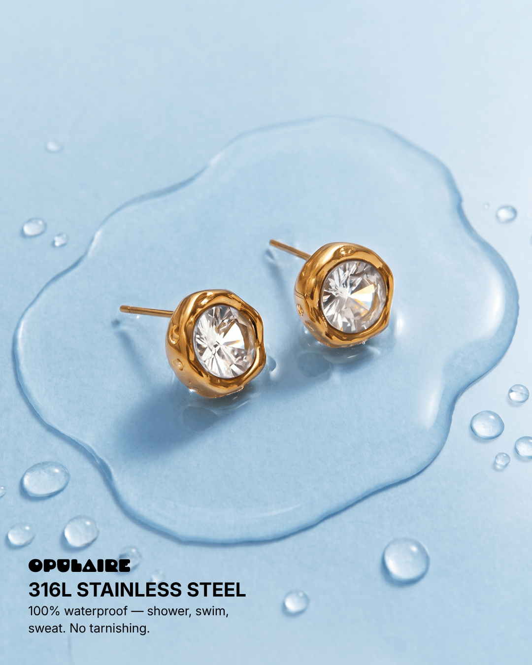 Siv earrings - Opulaire - WATERPROOF jewelry - 
