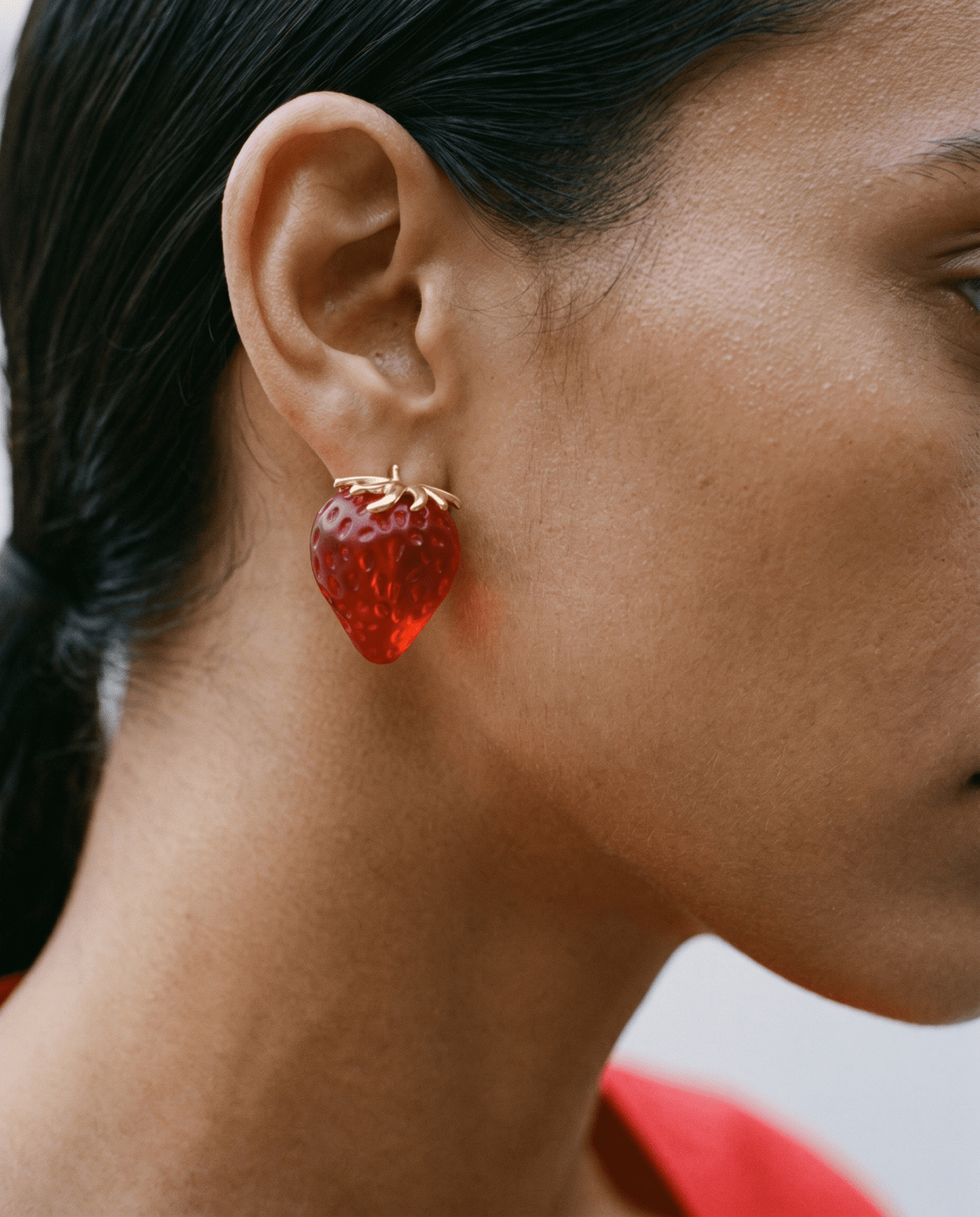 Strawberry earrings - Opulaire - WATERPROOF jewelry - 
