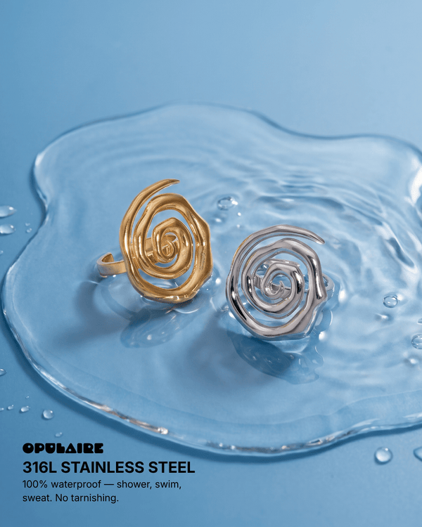 Turin ring - Opulaire - WATERPROOF jewelry - Adjustable -