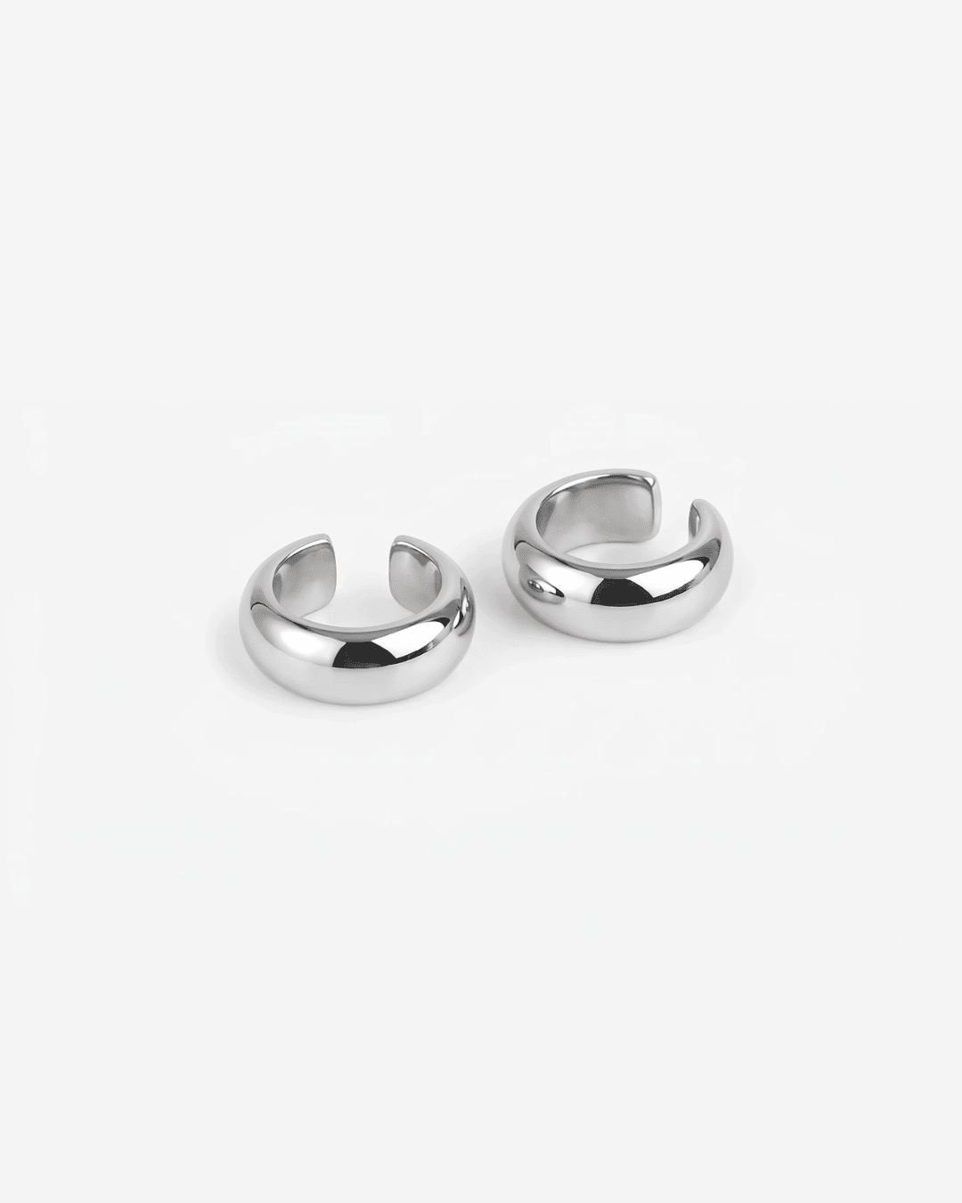 Zara - Chunky ear cuffs set - Stainless steel - Opulaire - WATERPROOF jewelry - 