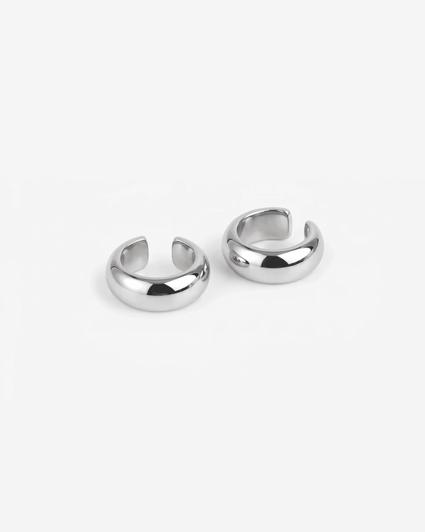 Zara - Chunky ear cuffs set - Stainless steel - Opulaire - WATERPROOF jewelry - 